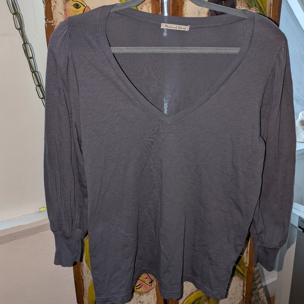 Michael Stars v neck 3/4 sleeve